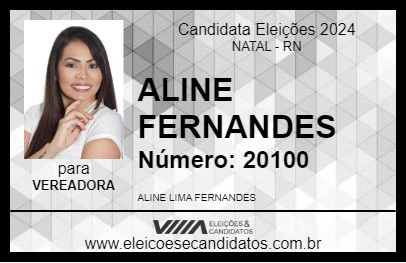 Candidato ALINE FERNANDES 2024 - NATAL - Eleições