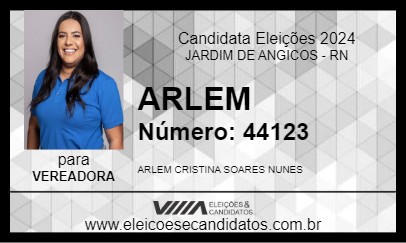 Candidato ARLEM 2024 - JARDIM DE ANGICOS - Eleições