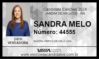 Candidato SANDRA MELO 2024 - JARDIM DE ANGICOS - Eleições