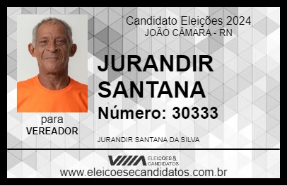 Candidato JURANDIR SANTANA 2024 - JOÃO CÂMARA - Eleições