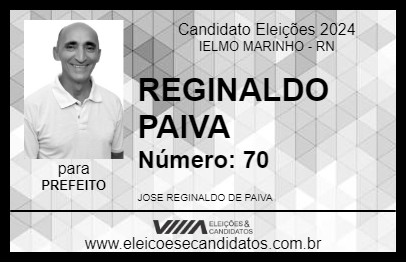 Candidato REGINALDO PAIVA 2024 - IELMO MARINHO - Eleições