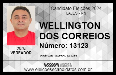 Candidato WELLINGTON NUNES 2024 - LAJES - Eleições