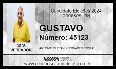 Candidato GUSTAVO 2024 - GROSSOS - Eleições