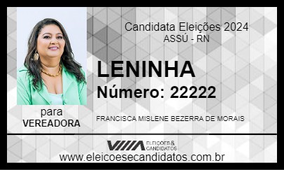 Candidato LENINHA 2024 - ASSÚ - Eleições