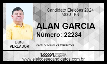 Candidato ALAN GARCIA 2024 - ASSÚ - Eleições