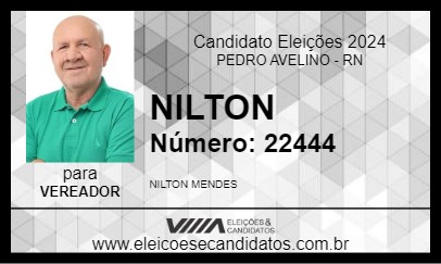 Candidato NILTON 2024 - PEDRO AVELINO - Eleições