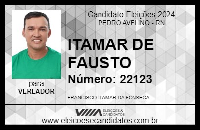 Candidato ITAMAR DE FAUSTO 2024 - PEDRO AVELINO - Eleições