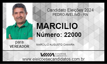 Candidato MARCILIO 2024 - PEDRO AVELINO - Eleições