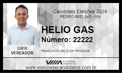 Candidato HELIO GAS 2024 - PEDRO AVELINO - Eleições