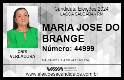 Candidato MARIA JOSE DO BRANGE 2024 - LAGOA SALGADA - Eleições