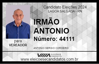 Candidato IRMÃO ANTONIO 2024 - LAGOA SALGADA - Eleições