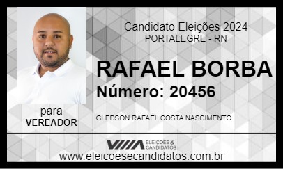 Candidato RAFAEL BORBA 2024 - PORTALEGRE - Eleições