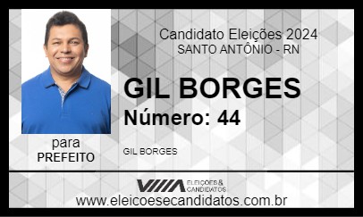 Candidato GIL BORGES 2024 - SANTO ANTÔNIO - Eleições