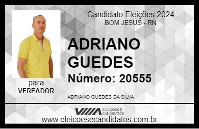 Candidato ADRIANO GUEDES 2024 - BOM JESUS - Eleições