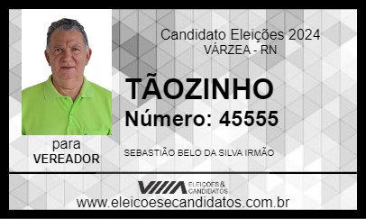 Candidato TÃOZINHO 2024 - VÁRZEA - Eleições