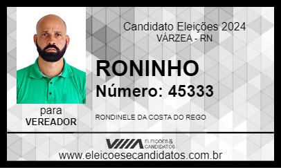 Candidato RONINHO 2024 - VÁRZEA - Eleições