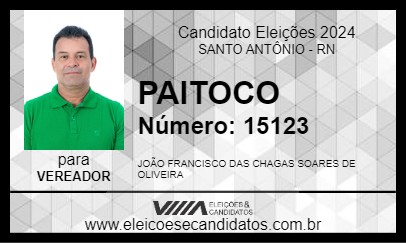 Candidato PAITOCO 2024 - SANTO ANTÔNIO - Eleições