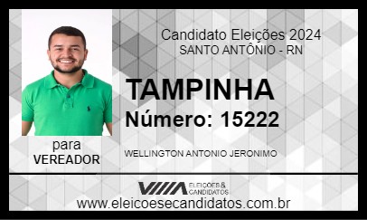 Candidato TAMPINHA 2024 - SANTO ANTÔNIO - Eleições