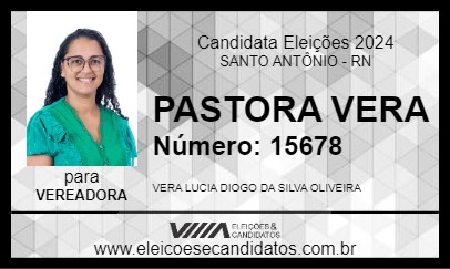 Candidato PASTORA VERA 2024 - SANTO ANTÔNIO - Eleições