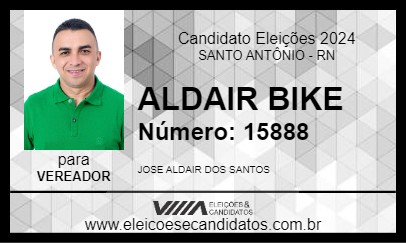 Candidato ALDAIR BIKE 2024 - SANTO ANTÔNIO - Eleições