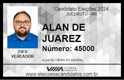 Candidato ALAN DE JUAREZ 2024 - JUCURUTU - Eleições