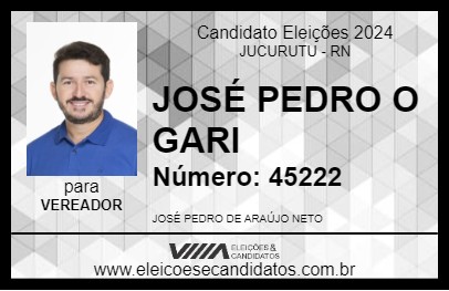 Candidato JOSÉ PEDRO O GARI 2024 - JUCURUTU - Eleições