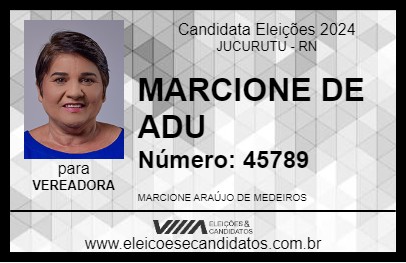 Candidato MARCIONE DE ADU 2024 - JUCURUTU - Eleições