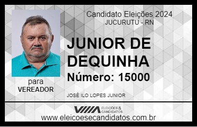 Candidato JUNIOR DE DEQUINHA 2024 - JUCURUTU - Eleições