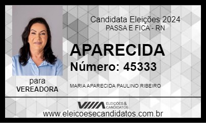 Candidato APARECIDA 2024 - PASSA E FICA - Eleições