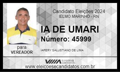 Candidato IA DE UMARI 2024 - IELMO MARINHO - Eleições