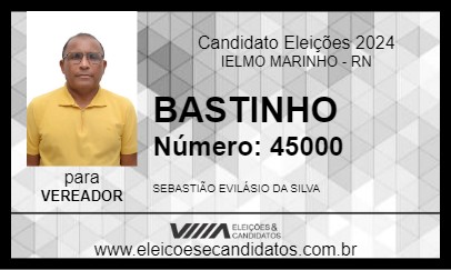 Candidato BASTINHO 2024 - IELMO MARINHO - Eleições