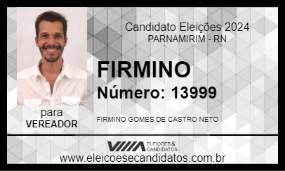 Candidato FIRMINO 2024 - PARNAMIRIM - Eleições