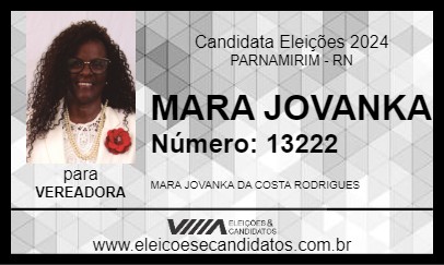 Candidato MARA JOVANKA 2024 - PARNAMIRIM - Eleições