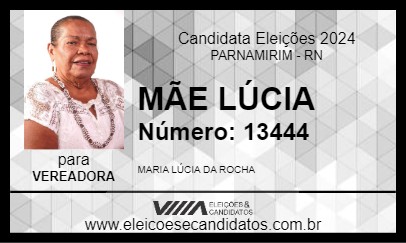 Candidato MÃE LÚCIA 2024 - PARNAMIRIM - Eleições