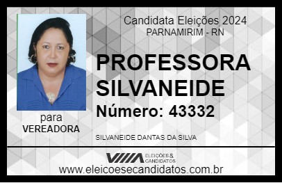 Candidato PROFESSORA SILVANEIDE 2024 - PARNAMIRIM - Eleições