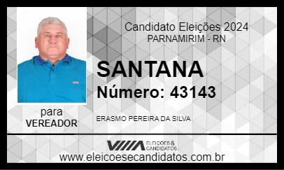 Candidato SANTANA 2024 - PARNAMIRIM - Eleições