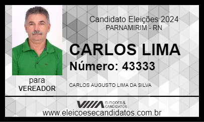 Candidato CARLOS LIMA 2024 - PARNAMIRIM - Eleições