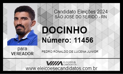 Candidato DOCINHO 2024 - SÃO JOSÉ DO SERIDÓ - Eleições