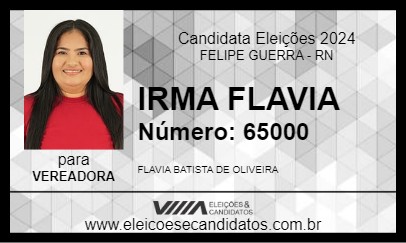 Candidato IRMA FLAVIA 2024 - FELIPE GUERRA - Eleições