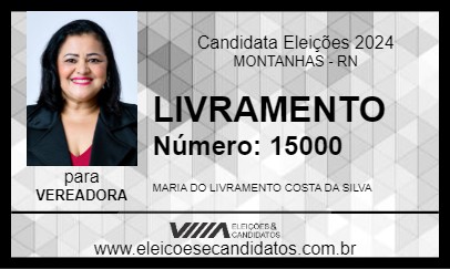 Candidato LIVRAMENTO 2024 - MONTANHAS - Eleições