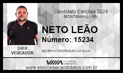 Candidato NETO LEÃO 2024 - MONTANHAS - Eleições