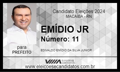 Candidato EMÍDIO JR 2024 - MACAÍBA - Eleições