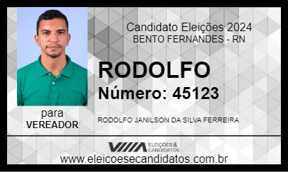 Candidato RODOLFO 2024 - BENTO FERNANDES - Eleições