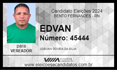 Candidato EDVAN 2024 - BENTO FERNANDES - Eleições