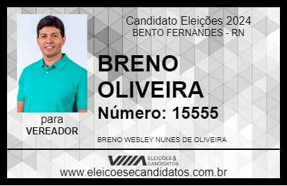 Candidato BRENO OLIVEIRA 2024 - BENTO FERNANDES - Eleições