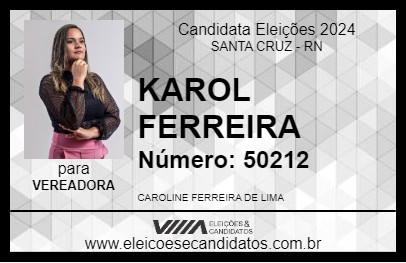 Candidato KAROL FERREIRA 2024 - SANTA CRUZ - Eleições