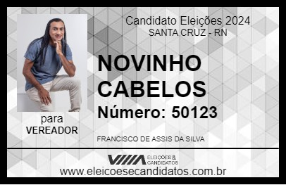 Candidato NOVINHO CABELOS 2024 - SANTA CRUZ - Eleições