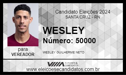 Candidato WESLEY 2024 - SANTA CRUZ - Eleições