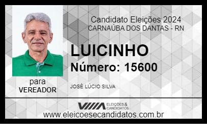 Candidato LUICINHO 2024 - CARNAÚBA DOS DANTAS - Eleições