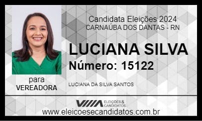 Candidato LUCIANA SILVA 2024 - CARNAÚBA DOS DANTAS - Eleições